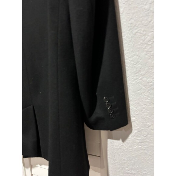 Faconnable Men’s 100% Cashmere Coat size 60L /50US Black Made in Poland - Picture 5 of 9